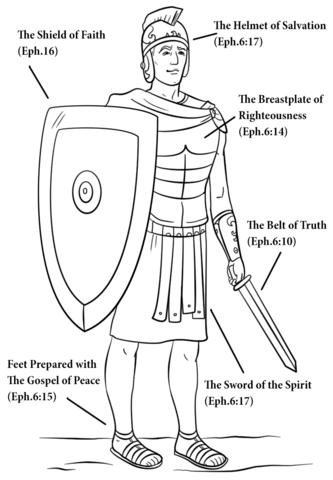 Armour Of God Coloring Page